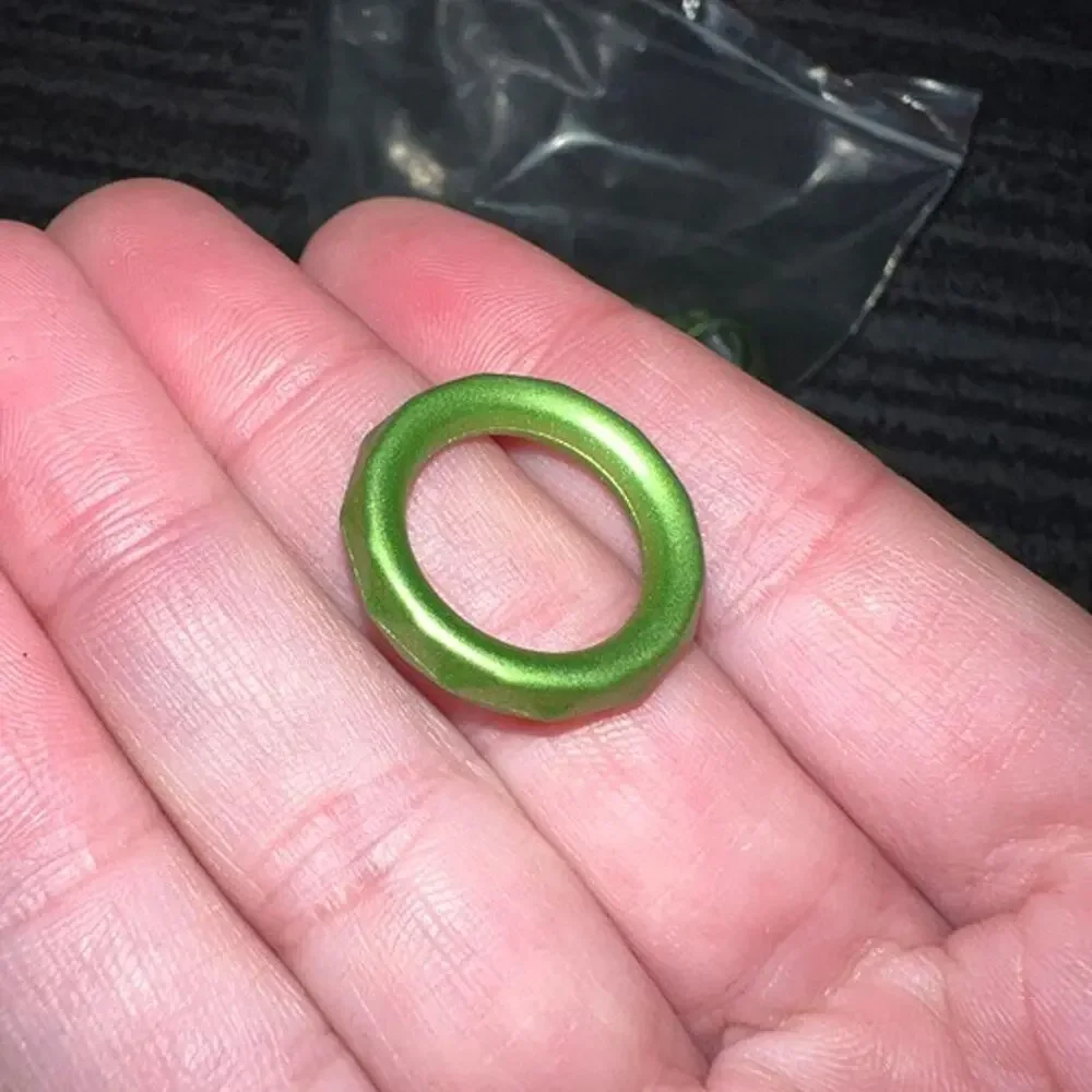 Approx. 100 Metallic Green Plastic Craft Rings | Jewelry Making & DIY Supplies